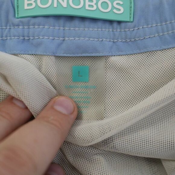 Bonobos Shark Fish Blue Lined Swim Trunks Large 38/9 Mid Rise - Picture 7 of 7